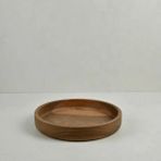 Qua Home Jace Ceviz Ahşap Salata Kasesi 30X30X5 cm - 0,33 ml