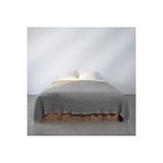 Qua Home Jade Müslin Ekstra Dolgulu Çift Kişilik Yatak Örtüsü Antrasit 230x240 Cm Standart