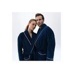 Qua Home Pansy Pima Pamuk Unisex Bornoz Lacivert