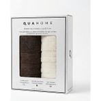 Qua Home Senza Saçaklı %100 Pamuk 2li Yüz Havlusu Kahve Ekru Kutu 50X80 cm - 50 x 80 Cm