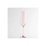 Qua Home Sunset Kristal Şampanya Kadehi Pudra 200 Cc Çok Renkli