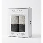 Qua Home Velune %100 Pamuk 4lü El Havlusu Antrasit Gri Kutu 30X50 cm - Antrasit - Gri - 30 x 50 cm