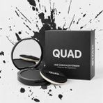 QUAD Unisex Saç ve Sakal Kapatıcı Dolgunlaştırıcı Pudra, Siyah, 10gr, Doğal Görünüm, Anında Hacim