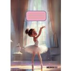 Quaderno a quadretti 5mm con margini: Formato A4, 80 pagine per scuola primaria. prima, seconda, terza, quarta, quinta elementare. - Ballerina