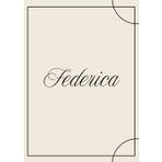 Quaderno Elegante Personalizzato A4 – Federica | 100 Pagine a Righe | Design Minimal Chic: Notebook con nome Federica in copertina – Linea R1 – ... per appunti, scuola e pensieri speciali)