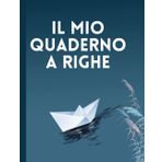 QUADERNO IN NERO A RIGHE ALTERNATE LILLA PER IPOVEDENTI: Formato A4-Linee nere ad alto contrasto-alternanza di righe bianche e lilla di 9 mm- intestazione ad alta leggibilità