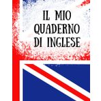 QUADERNO IN NERO A RIGHE ALTERNATE LILLA PER IPOVEDENTI ( INGLESE): Formato A4-Linee nere ad alto contrasto-alternanza di righe bianche e lilla di 9 ... personalizzata per il quaderno di inglese