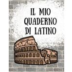 QUADERNO IN NERO A RIGHE ALTERNATE LILLA PER IPOVEDENTI (LATINO): Formato A4-Linee nere ad alto contrasto-alternanza di righe bianche e lilla di 9 mm- ... personalizzata per il quaderno di latino