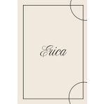 Quaderno per Appunti – Erica | Elegante, 6x9, 100 Pagine a Righe: Quaderno per appunti lavoro, ufficio, università – Formato piccolo, raffinato e personalizzato con nome Erica
