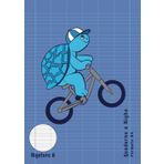 Quaderno Rigatura A: per Prima e Seconda | 0A Righe 1 e 2 Elementare con Margine | Formato Maxi | 100 Pagine | Blu