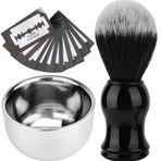 Qualis Shave F2 Tıraş Fırçası + Kase + 20 Adet Platinum Yaprak Jilet