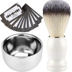 Qualis Shave F8 Tıraş Fırçası + Kase + 20 Adet Platinum Yaprak Jilet