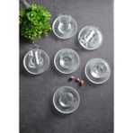 Qualitev 12 Parça Paşabahçe Heybeli Çay Bardağı ve Vargas Çay Tabağı Çay Seti - Şeffaf