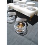 Qualitev 6 Adet Beyaz Kapaklı Mika 10 ml Krem Kavanozu Küçük 4 cm Mini Seyahat Takı Kavanoz - 11 ml