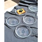 Qualitev 6\'lı Cam Kase Mini Kahvaltılık Çerezlik Meze Tabağı 12 cm Ikramlık- Majestik - 100 ml