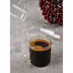 Qualitev 6’Lı Cam Türk Kahvesi Fincan Seti Mini Kupa Espresso Kahve Takımı 130 Ml - Şeffaf