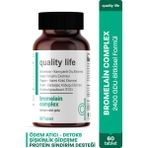Quality Life Bromelain Complex 2500 Gdu 60 Tablet Bromelain 250 mg Bitkisel Gıda Takviyesi