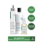 Quality Life Saç Dökülme Karşıtı ve Hızlı Saç Uzatan Doğal Biberiye Şampuanı Yağ Serum Seti Kolajen Keratin Tonik