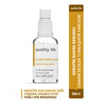 Quality Life Yoğun Keratin Saç Bakımı Serumu Keratini Bakım Yağı Oil Spreyi Kuru ve Yanmış Yıpranmış Saçlar İçin