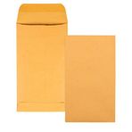 Quality Park #5 1/2 Madeni Para Zarfları, 3 1/8 x 5 1/2, Yapıştırılmış, Küçük Parçalar, Bahçe için Mücevher ve Tohum Zarfları, 28 lb Kahverengi Kraft, Kutu başına 500 (QUA50562)