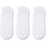 QUALITY WALKING 3'lü Unisex Pamuklu Dikişsiz Babet Çorap Silikon Topuklu Çıkmayan Kayma Yapmayan - 40 - 45 - Beyaz