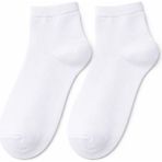 QUALITY WALKING Dikişsiz Pamuklu Bilek Üstü Çorap Yumuşak Dokulu Günlük Konfor Sade ve Güçlü Tasarım - 40 - 46 - Beyaz