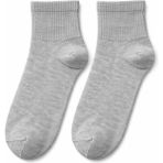 QUALITY WALKING Unisex Dikişsiz Pamuklu Yarım Tenis Çorap Günlük ve Spor Kullanım Nefes Alan Konforlu - 40 - 46 - Gri