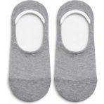 QUALITY WALKING Unisex Pamuklu Dikişsiz Babet Çorap Silikon Topuklu Kayma Yapmayan Ayağa Tam Oturan - 40 - 45 - Gri