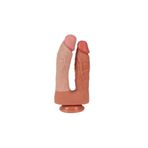 Quangdong Xise Toys Jamie Çift Katmanlı Slikon Çatal Penis Dildo