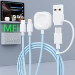 Quanlex Çoklu Şarj Kablosu 3 in 2 209 Çoklu USB Kablosu Evrensel Telefon Şarj Kablosu