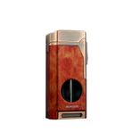 Quantoro MGM05-31 Kesicili Dörtlü Jet Alev Brown Grain Çakmak