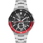 Quantum Erkek Kol Saati 46 mm Metal Kordon 10 Atm - Gümüş - Siyah