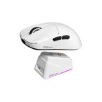 Quantum Gaming Fluxmouse G13 Pro 1000Hz Paw3311 Rgb Şarj İstasyonlu 22.000 Dpı Kablosuz Beyaz Gaming Mouse