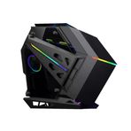 Quantum Gaming Ironclad Usb 3.0 Hd Audio 6X Argb Fan Full Size Atx Temperli Cam Kasa Siyah