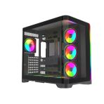 Quantum Gaming Stormforge Type-C 7X Argb Fan Full Size Atx Siyah Çelik Gövde Psu'suz Gaming Kasa
