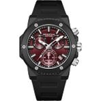 Quantum HNG1232.681 Chronograph Fonksiyonlar Aktif Silikon Kordon Siyah Renk Erkek Kol Saati - Çok Renkli