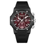Quantum HNG1232.681 Chronograph Fonksiyonlar Aktif Silikon Kordon Siyah Renk Erkek Kol Saati