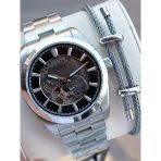 Quantum Otomatik Mekanizma Sapphire Cizilmez Cam Çelik Kordon 10 Atm Erkek Kol Saat Emg.1132.350