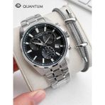 Quantum Sapphire Camlı Italyan Bileklik Hediyeli 2 Yıl Garantili 10 Atm Erkek Kol Saati 1122.351 - Standart