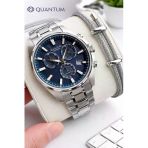 Quantum Sapphire Camlı İtalyan Bileklik Hediyeli 2 Yıl Garantili 10 Atm Erkek Kol Saati 1122.391