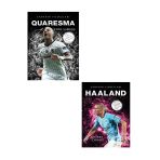 Quaresma - Haaland Sahanın Yıldızları ( Büyük Poster Sticker Futbolcu Kartı Hediye) 2 Kitap