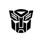 Quart Aksesuar 10 x 11 cm Transformers Oto Sticker - Araba Cam Sticker Siyah