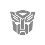 Quart Aksesuar 10 x 11 cm Transformers Sticker Oto Sticker Araba Cam Sticker Gri