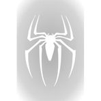 Quart Aksesuar 15 x 11 cm Örümcek Spider Oto Sticker Cam Sticker Beyaz