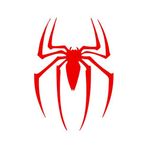 Quart Aksesuar 15 x 11 cm Örümcek Spider Oto Sticker Cam Sticker Kırmızı