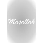 Quart Aksesuar 15 x 3 cm Maşallah Oto Sticker Araba Cam Sticker Beyaz