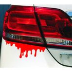 Quart Aksesuar 2 Adet Kan Damlası Far Sticker, Araba Sticker, Oto Sticker - Kırmızı - 25 x 9 cm