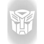 Quart Aksesuar 20 x 21 cm Transformers Sticker Oto Sticker Araba Cam Sticker Beyaz