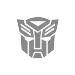Quart Aksesuar 20 x 21 cm Transformers Sticker Oto Sticker Araba Cam Sticker Gri