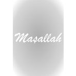 Quart Aksesuar 20 x 5 cm Maşallah Oto Sticker Araba Cam Sticker Beyaz